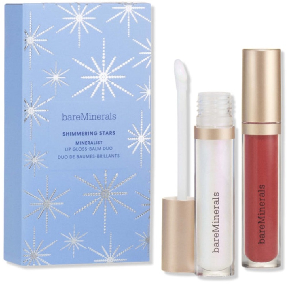 Bareminerals shimmering stars lip gloss balm duo NWT